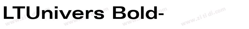 LTUnivers Bold字体转换